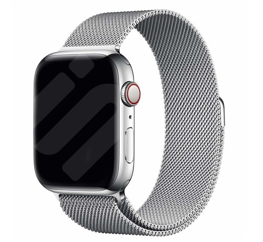 Apple Watch Milanese Silver Stainless Steel Band Premium Accessory