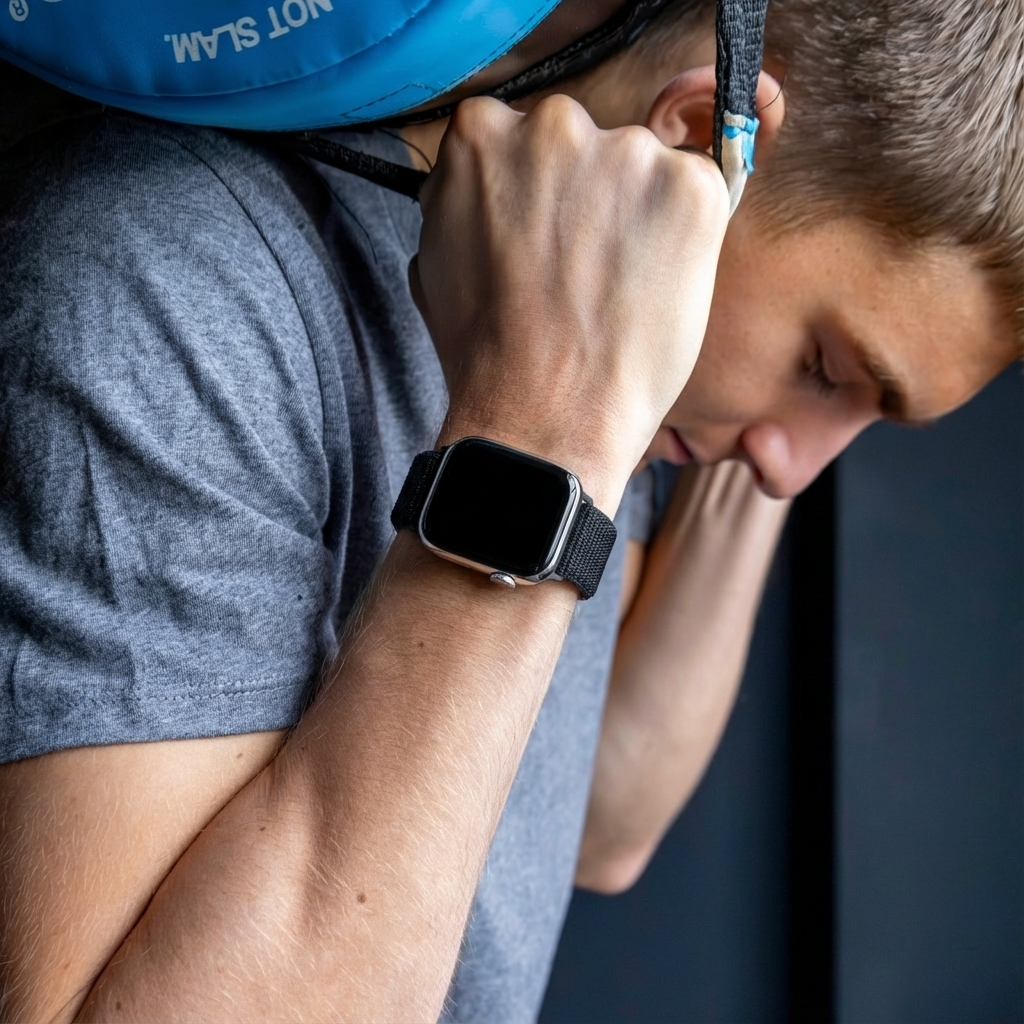 Apple Watch Nylon Strap In Black Color For Apple Watch