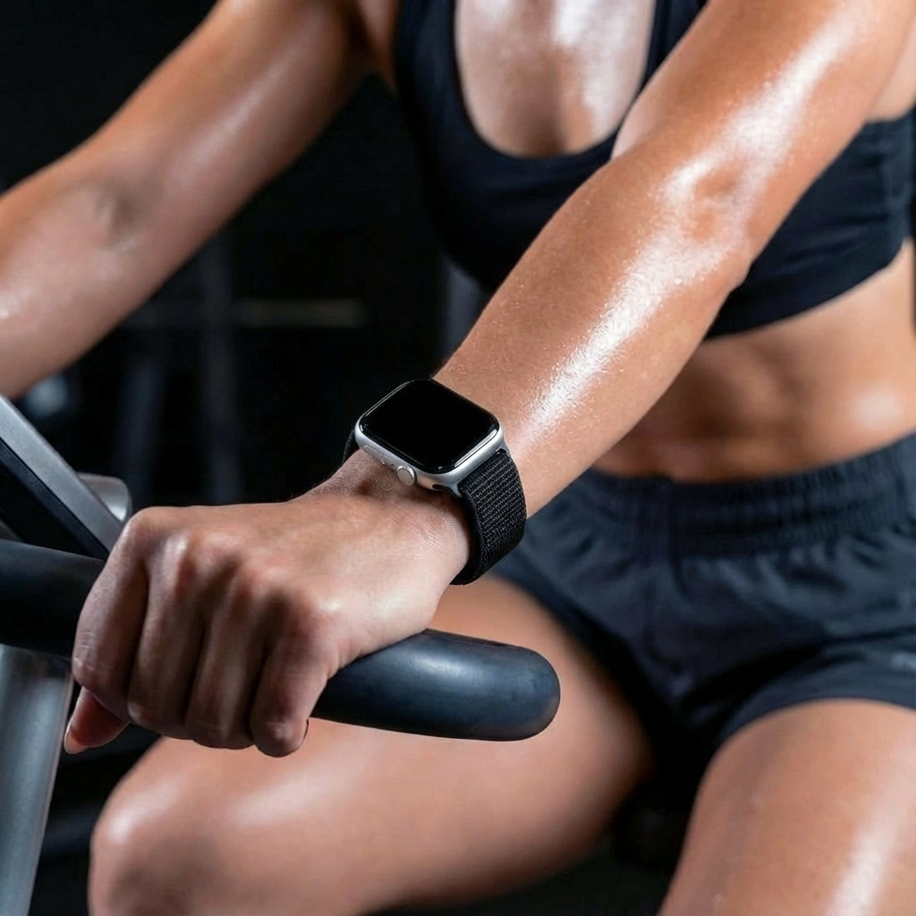 Apple Watch Nylon Strap In Black Color For Apple Watch