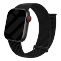 Apple Watch Nylon Loop Strap Black Version With Velcro Closure