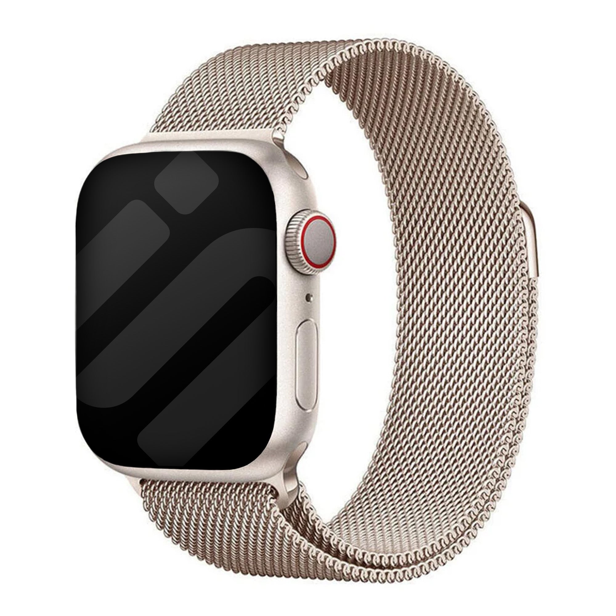 Starlight Finish Milanese Strap For Apple Watch Band