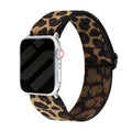 Leopard Print Band For Apple Watch With Elastic Strap