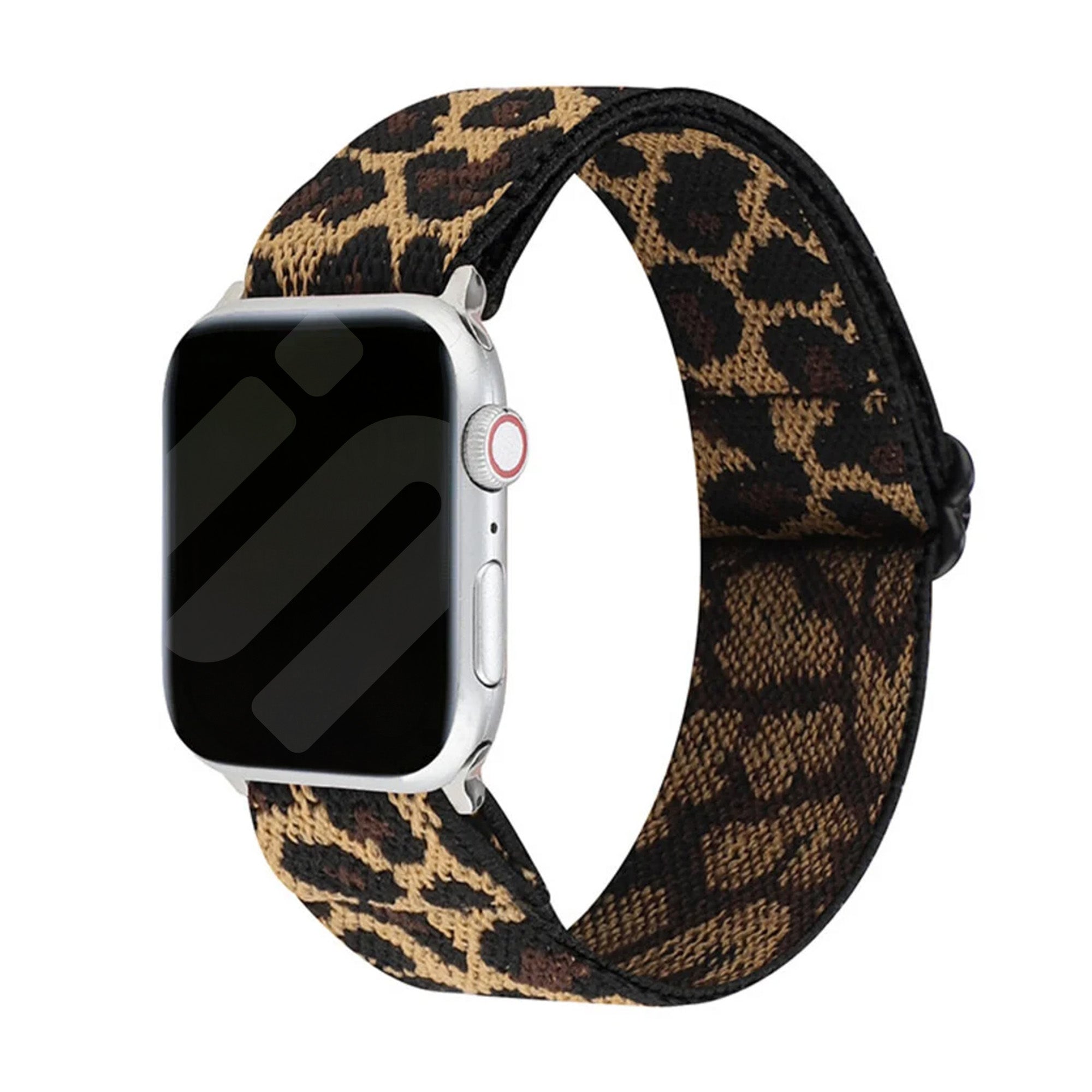 Leopard Print Band For Apple Watch With Elastic Strap