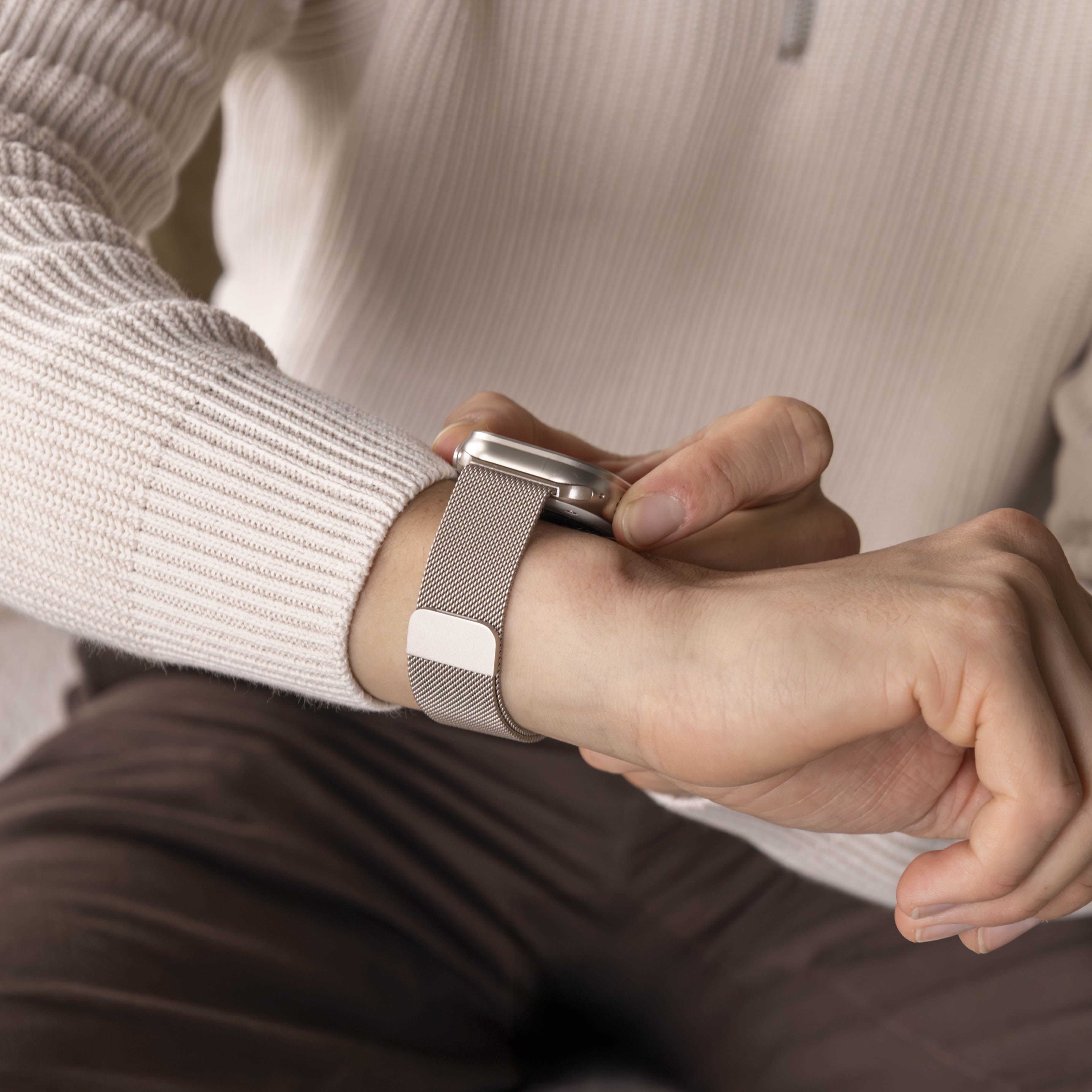 Milanese-Style Starlight Band For Apple Watch Everyday Wear