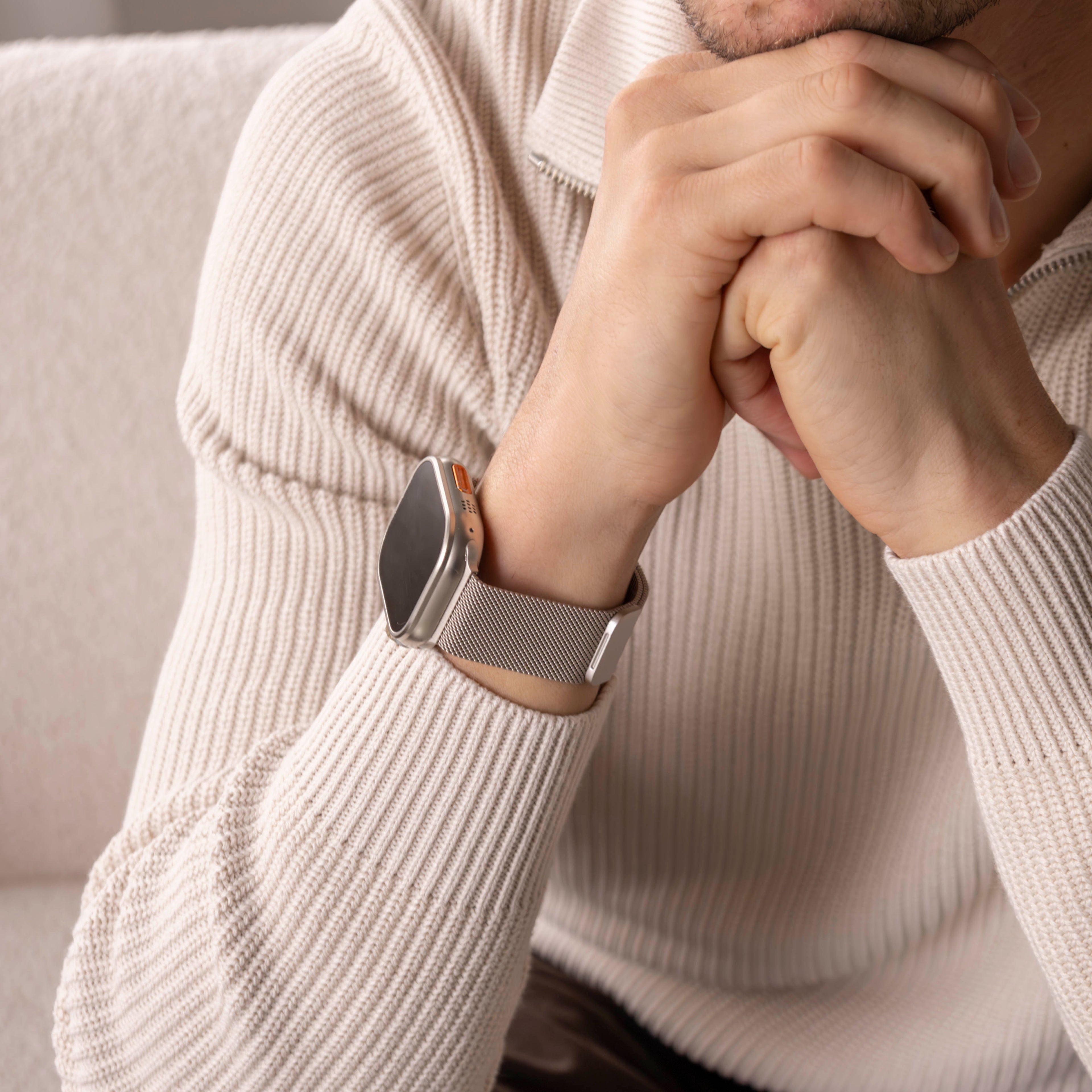 Milanese-Style Starlight Band For Apple Watch Everyday Wear