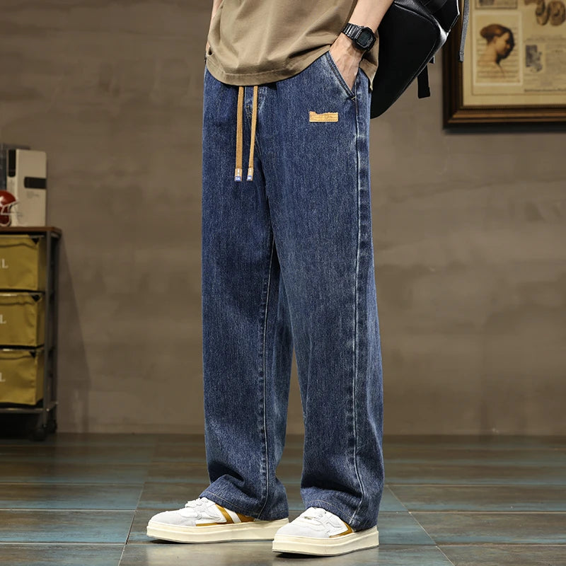 Dalton | Baggy Jeans til Mænd med Snoretræk og Bred Ben 1
