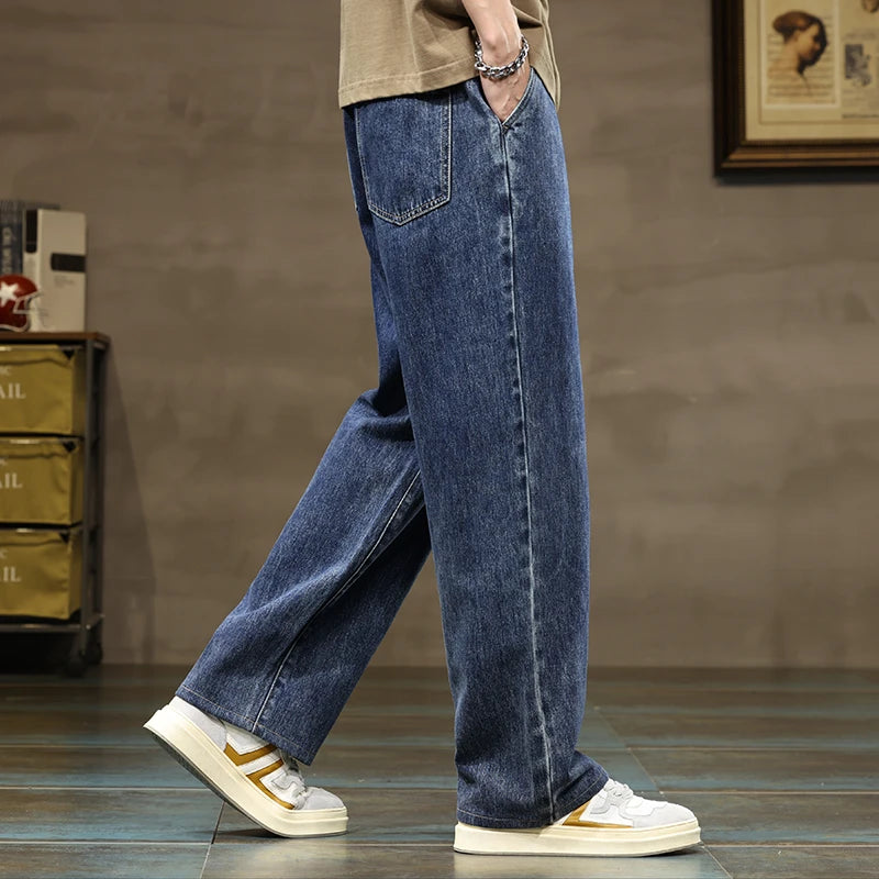 Dalton | Baggy Jeans til Mænd med Snoretræk og Bred Ben 3