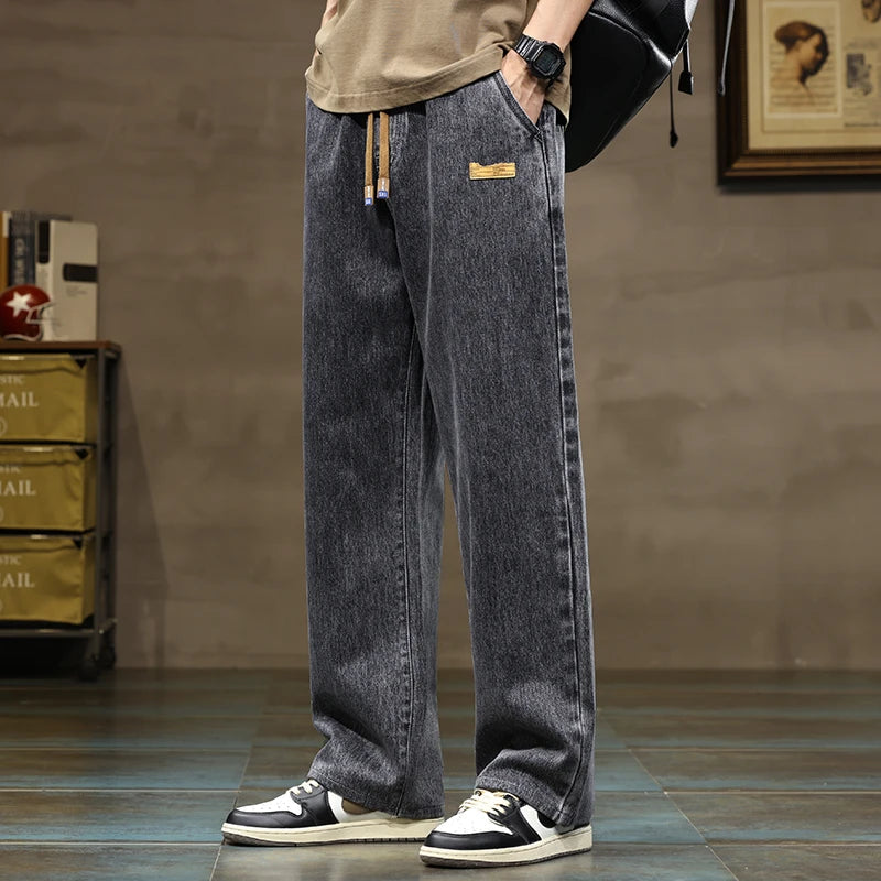 Dalton | Baggy Jeans til Mænd med Snoretræk og Bred Ben 5