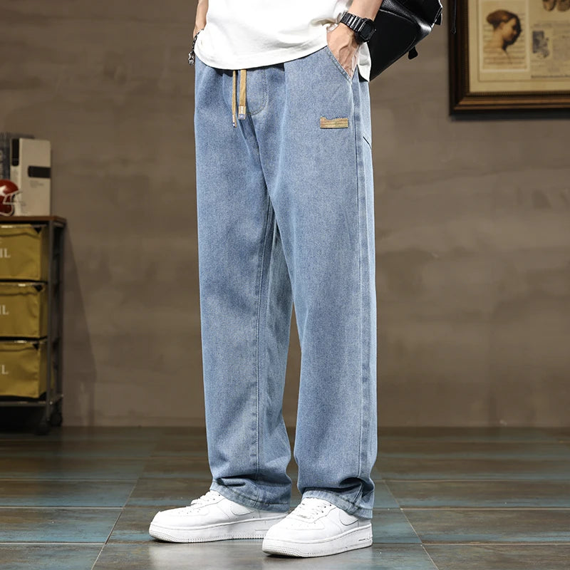 Dalton | Baggy Jeans til Mænd med Snoretræk og Bred Ben 6