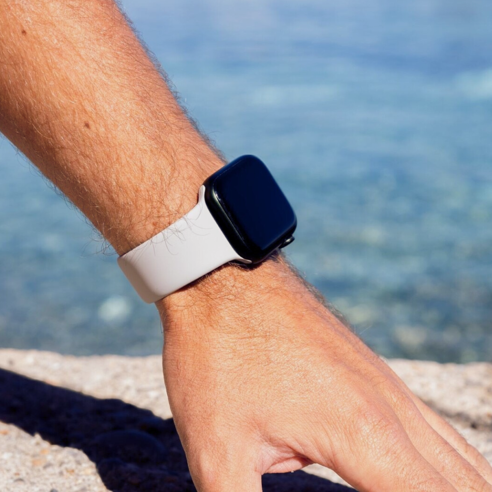 Apple Watch Grey Color Silicone Strap For Apple Watch