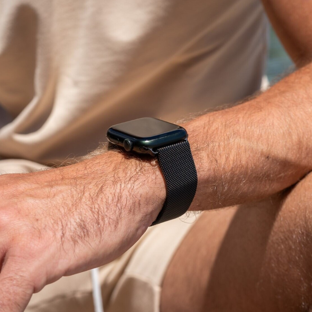 Apple Watch Band Edition Milanese Strap In Black Finish