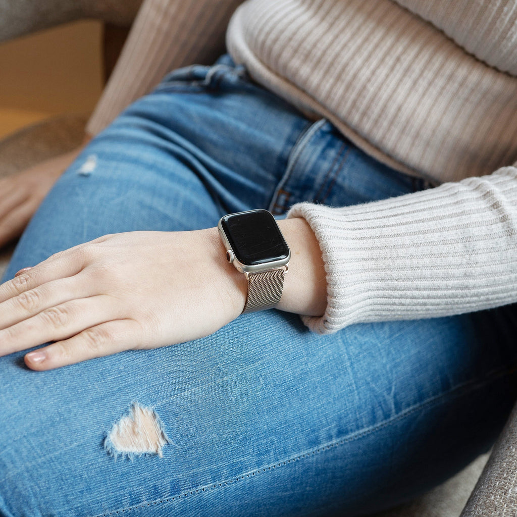 Apple Watch Milanese Strap In Champagne Finish Edition