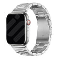 Apple Watch Steel Band In Silver Finish Compatible With Apple Watch