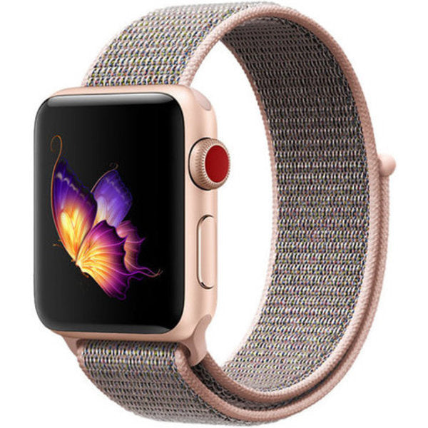 Soft Pink Nylon Band Designed For Apple Watch