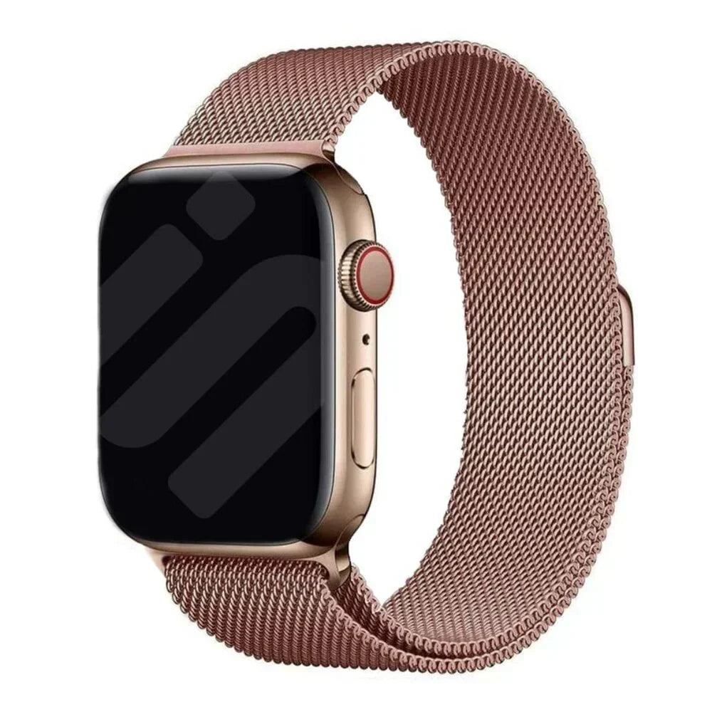 Milanese Strap In Rosé Tone Edition For Everyday Style On Apple Watch