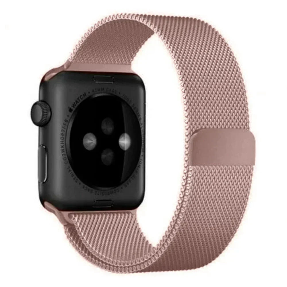 Milanese Strap In Rosé Tone Edition For Everyday Style On Apple Watch