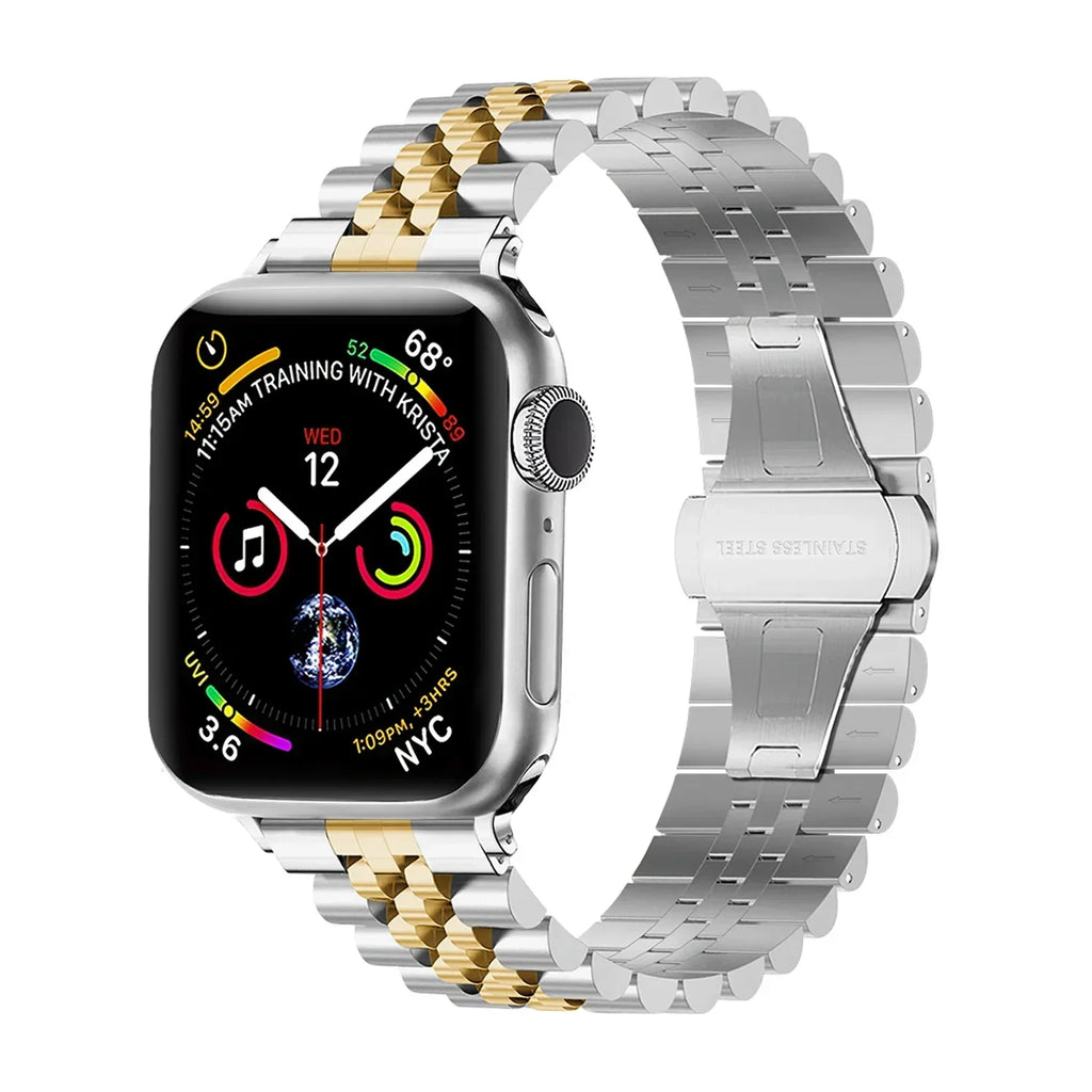 Apple Watch Jubilee Steel Band In Silver Or Gold For Apple Watch
