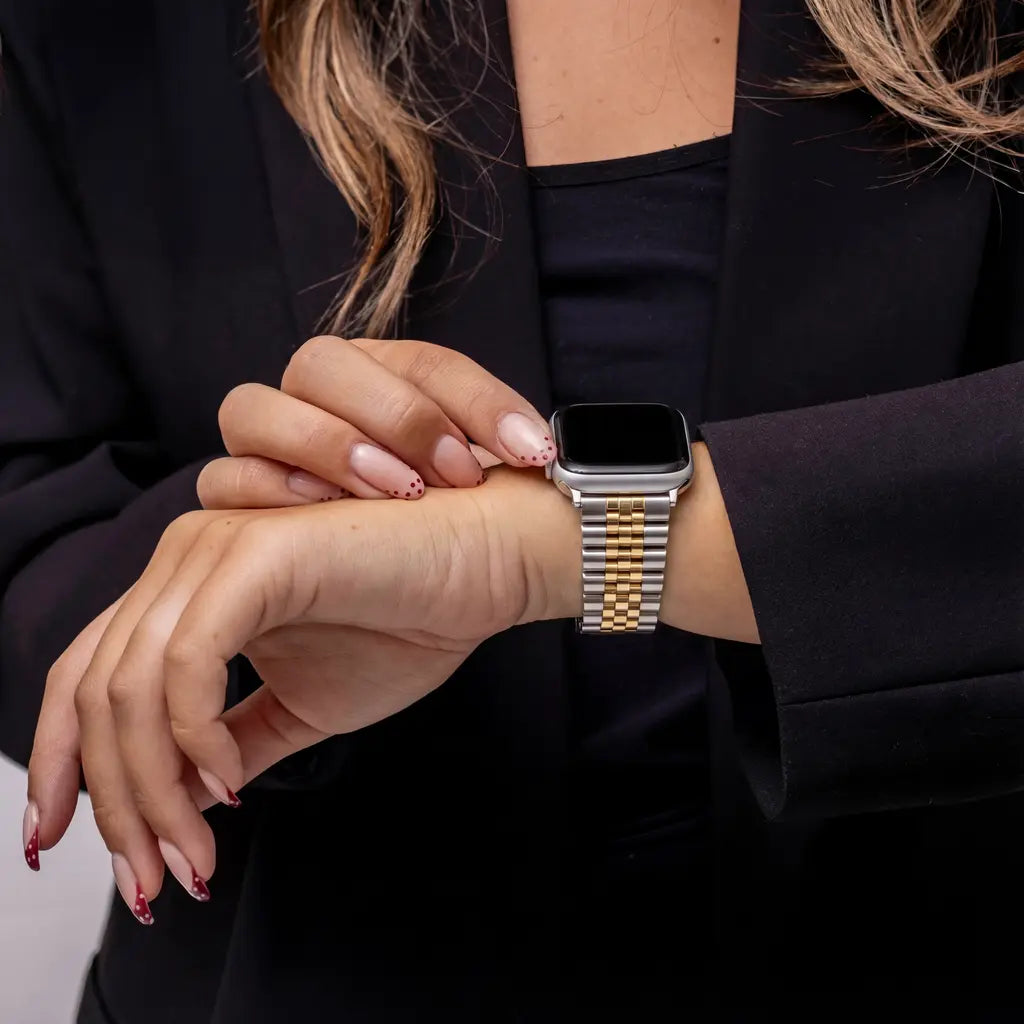 Apple Watch Jubilee Steel Band In Silver Or Gold For Apple Watch