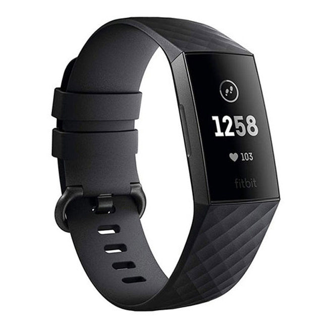 Fitbit Charge 4 Silicone Strap Replacement Band In Black