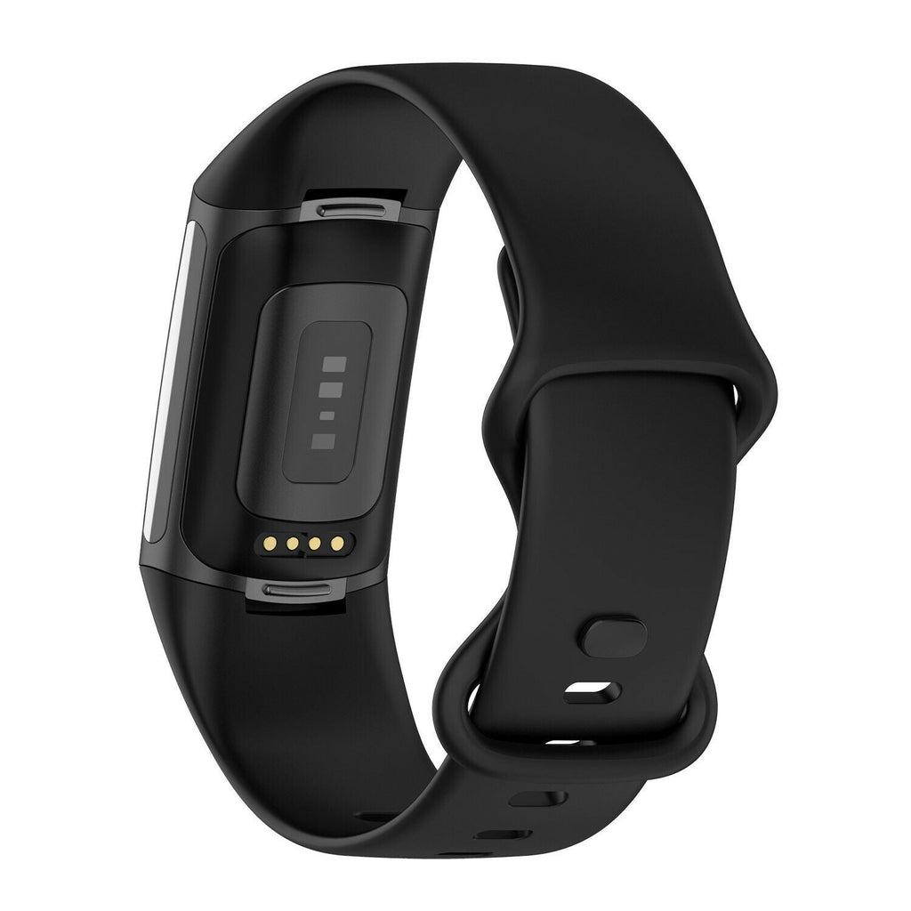 Black Version Replacement Silicone Strap for Fitbit Charge 5