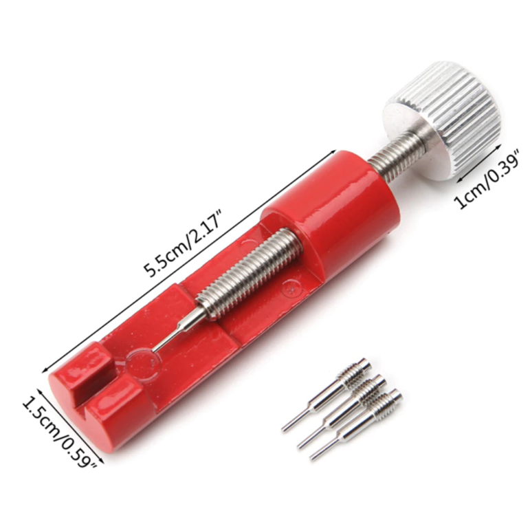 Red Watch Strap Link Tool For Pin Removal Safe And Easy