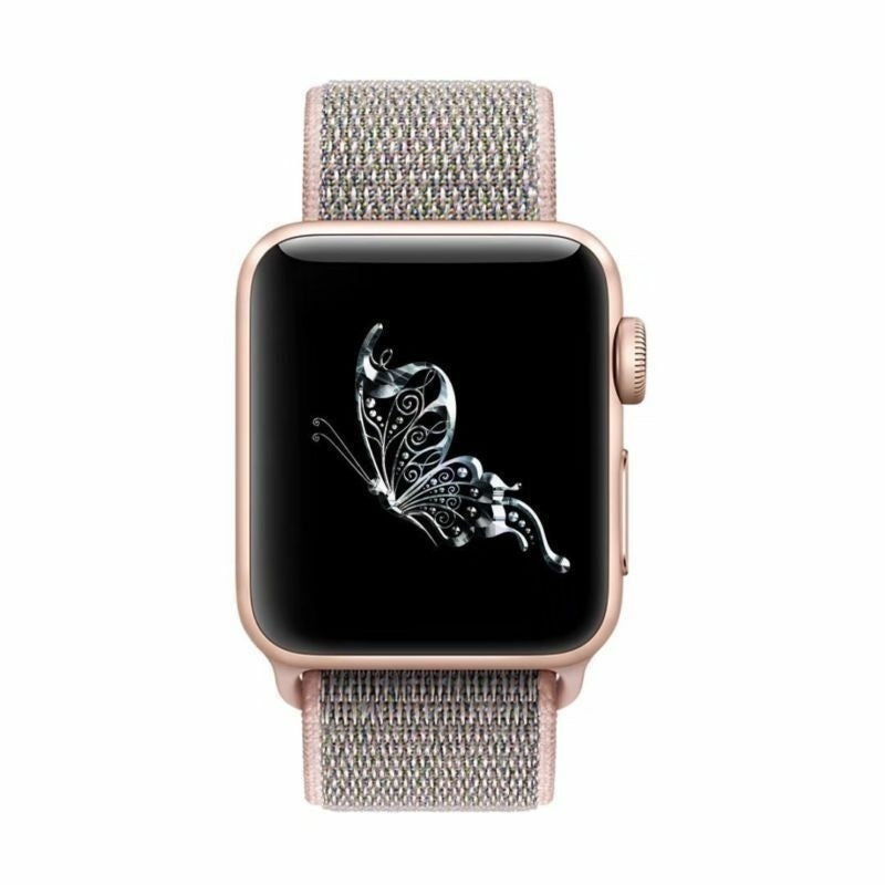 Soft Pink Nylon Band Designed For Apple Watch