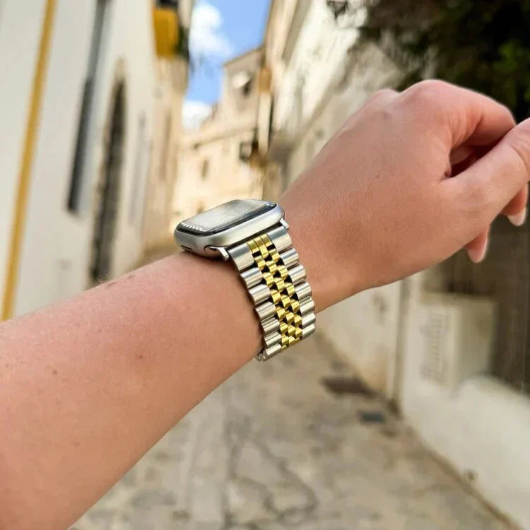 Apple Watch Jubilee Steel Band In Silver Or Gold For Apple Watch