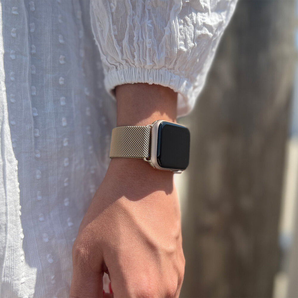 Apple Watch Milanese Strap In Champagne Finish Edition