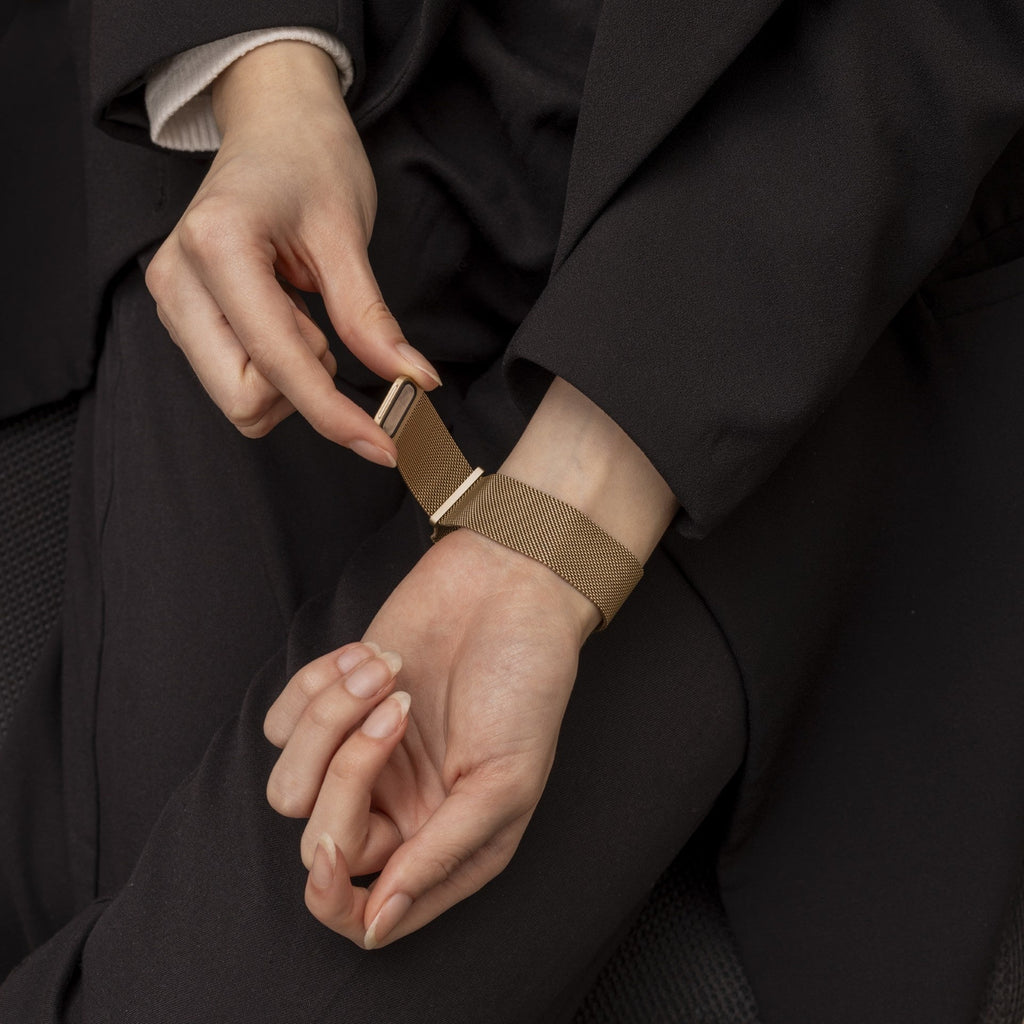 Retro Gold Classic Milanese Loop For Apple Watch Band