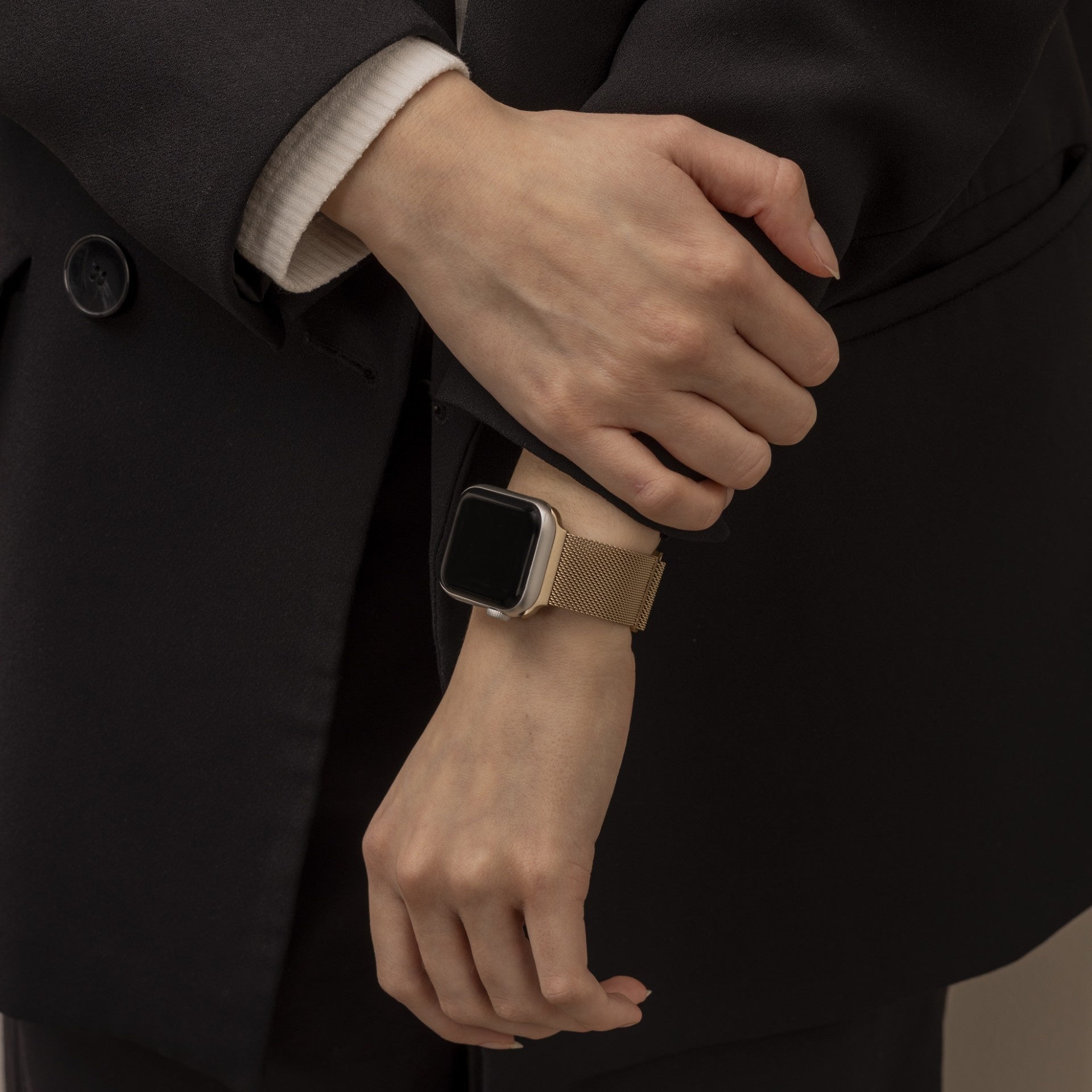 Retro Gold Classic Milanese Loop For Apple Watch Band
