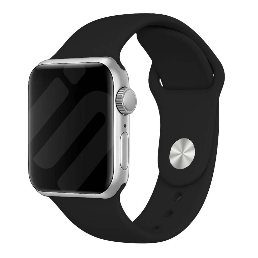 Apple Watch Black Silicone Replacement Band Strap Option